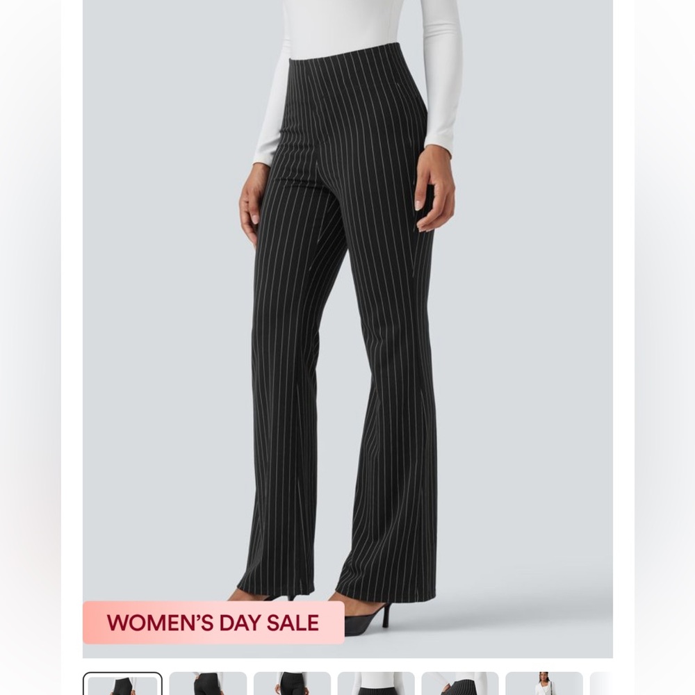 NWT Halara Flex™ High Waisted Striped Work
Flare Pants with Pockets - Picture 4 of 5